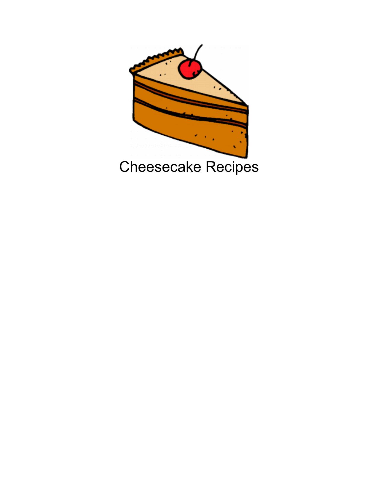 Cheesecake Recipes by Cookbooks free ebooks download